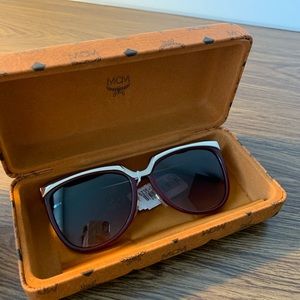 MCM red sunglass with box